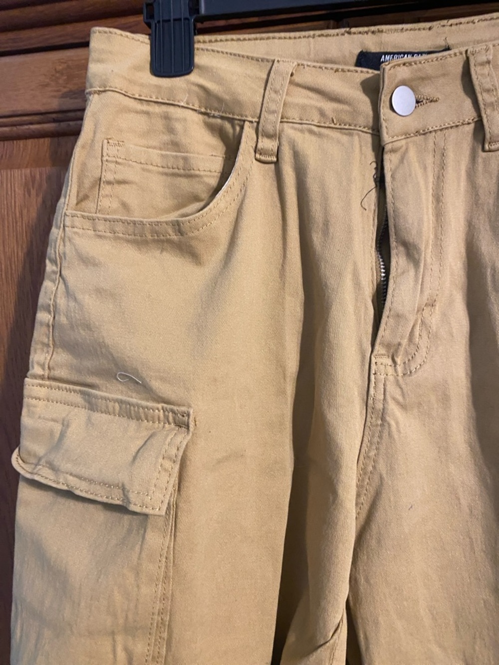 American Bazi Mustard Tan Cargo Shorts with Multiple Pockets - Picture 3 of 6